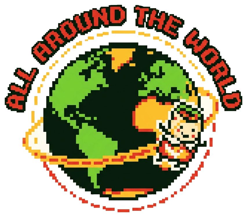 A pixel burrito orbiting the world: all around the world